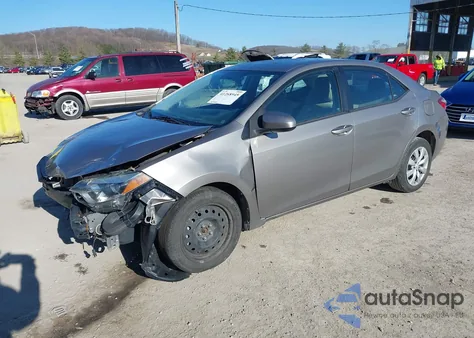 2016 Toyota Corolla Le из США, поврежденный, VIN 2T1BURHE8GC704657